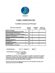 Principal Benchmark Sample