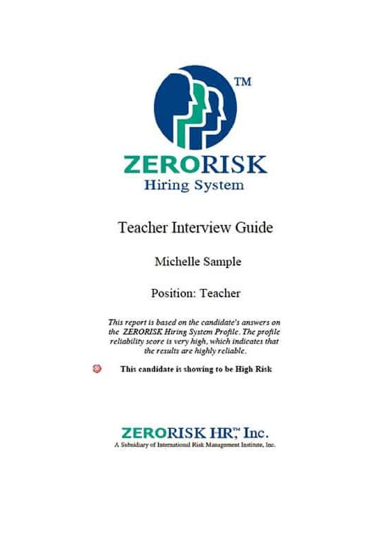 Sample Teacher Interview Guide